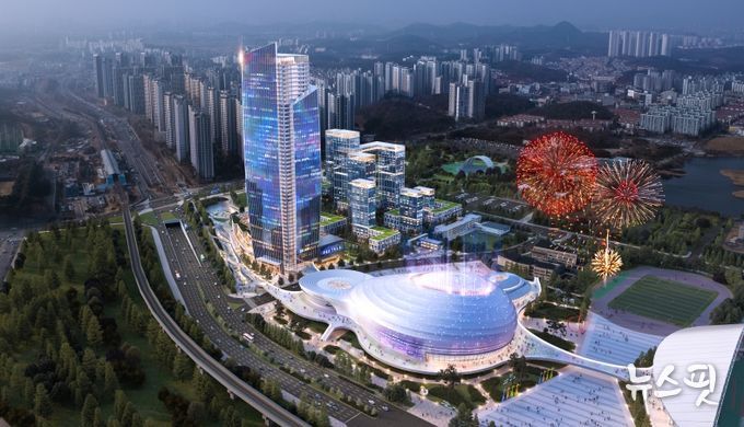 안산 초지역세권 도시개발사업 예상 조감도.