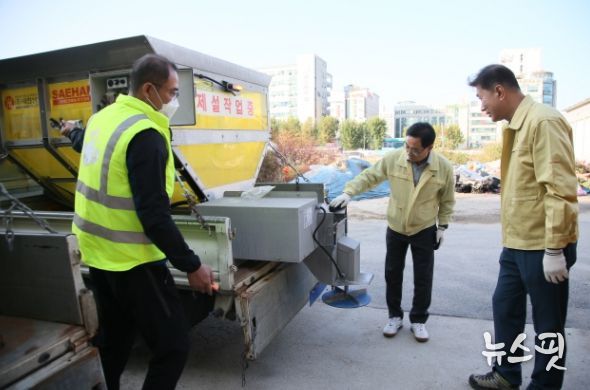 고양특례시 덕양구, 겨울철 폭설 대비 제설 장비 점검 실시