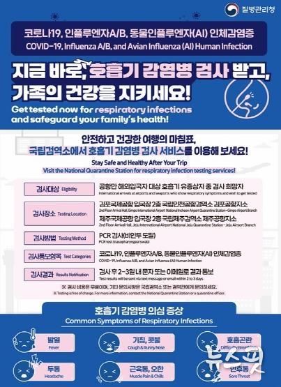 파주시, 해외여행자 대상 무료 호흡기 감염병 검사 서비스 안내