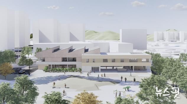 (가칭)봉담와우복합문화도서관 조감도