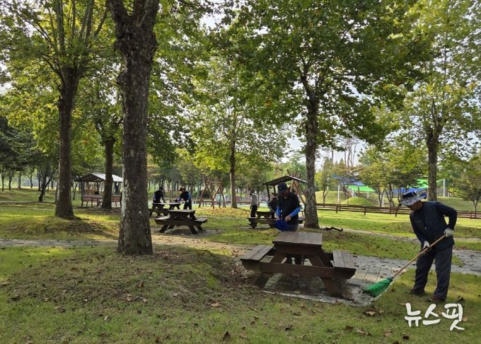 여주시, 추석 맞이 공원·수목원 대청소