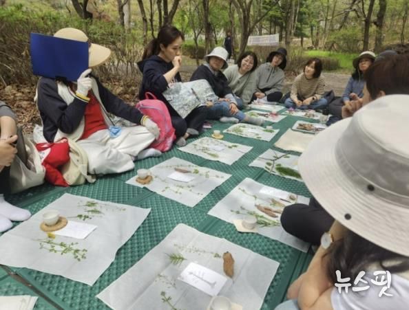 상현도서관 ‘숲 테라피’ 프로그램 모습