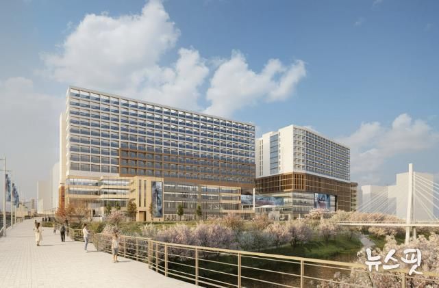 판교 봇들저류지 복합개발사업 조감도