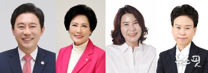 사진 왼쪽부터 조례안을 발의한 한갑수 이진분 김유숙 이지화 의원