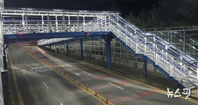 오산시, 가수초 보도육교·매홀중 통학로 캐노피 설치 완료…학생 안전·보행 환경 크게 개선