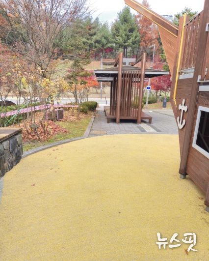 보물선어린이공원 고압세척 정비 완료.(용인시 제공)