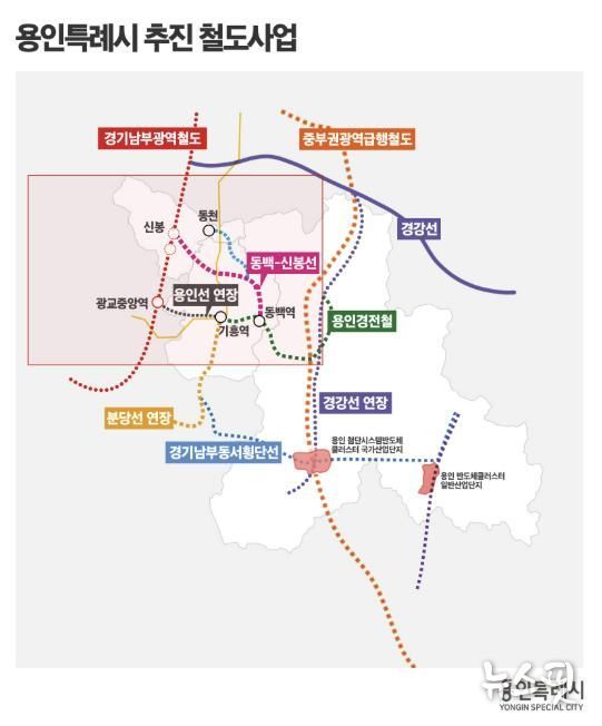 용인특례시 추진 철도사업