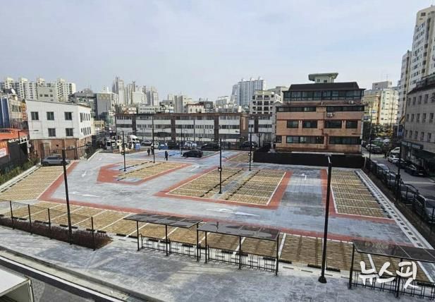 친환경 주차장으로 조성된 향동 제1공영주차장