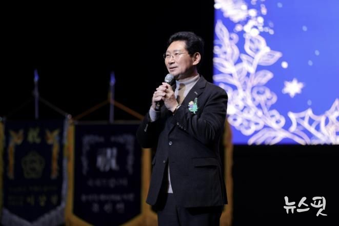 이상일 용인특례시장은 18일 '2025년 용인시 보육인 대회'에 참석했다