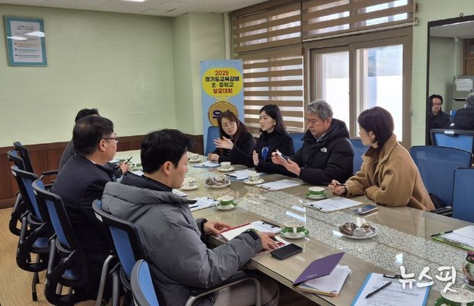 장윤정 의원, 성포중 ‘노후 냉난방기 개선방안’ 논의