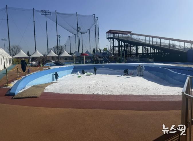 월곶에코피아 썰매장 전경