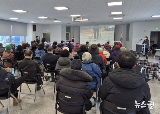 오학동 지역사회보장협의체, 겨울철 노인 낙상사고 예방 위한 안전 교육 진행