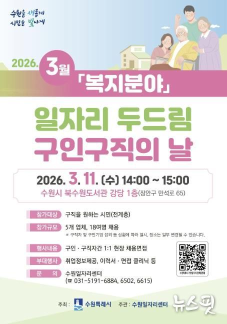 ‘3월 일자리 두드림 구인·구직의 날’ 홍보물.