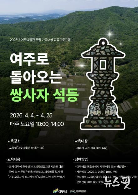 여주박물관, 4월 주말 가족 대상 교육프로그램 운영