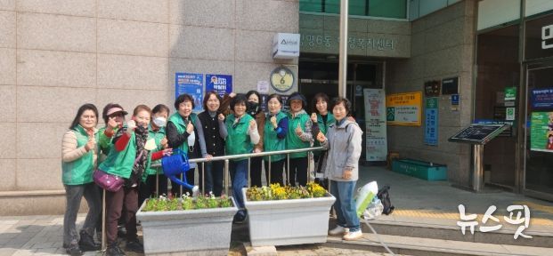 광명6동, 봄꽃 220본 식재로 ‘화사한 봄맞이’