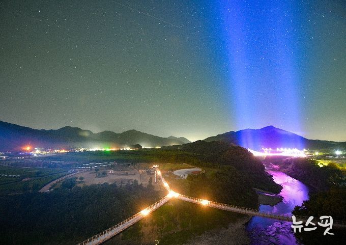 한탄강 Y자출렁다리(야경)