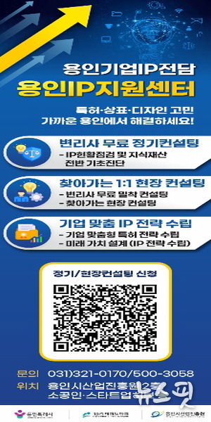 용인IP 지원센터 운영 사업 포스터.(용인시 제공)