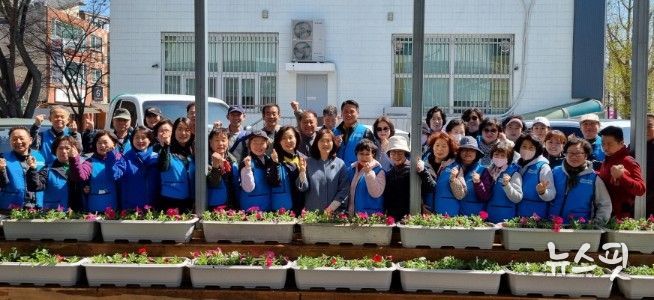 고양시 대화동, 2026년 봄맞이 초화 식재 행사 개최